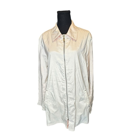 Gelco Reversible Windbreaker Jacket | Cream & Orange | Size 16 (GB) US XL - Picture 1 of 10